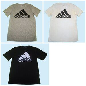 Boys Adidas T-Shirt Lot of 3 Size Y/LG Back to School BTS Gray Black White